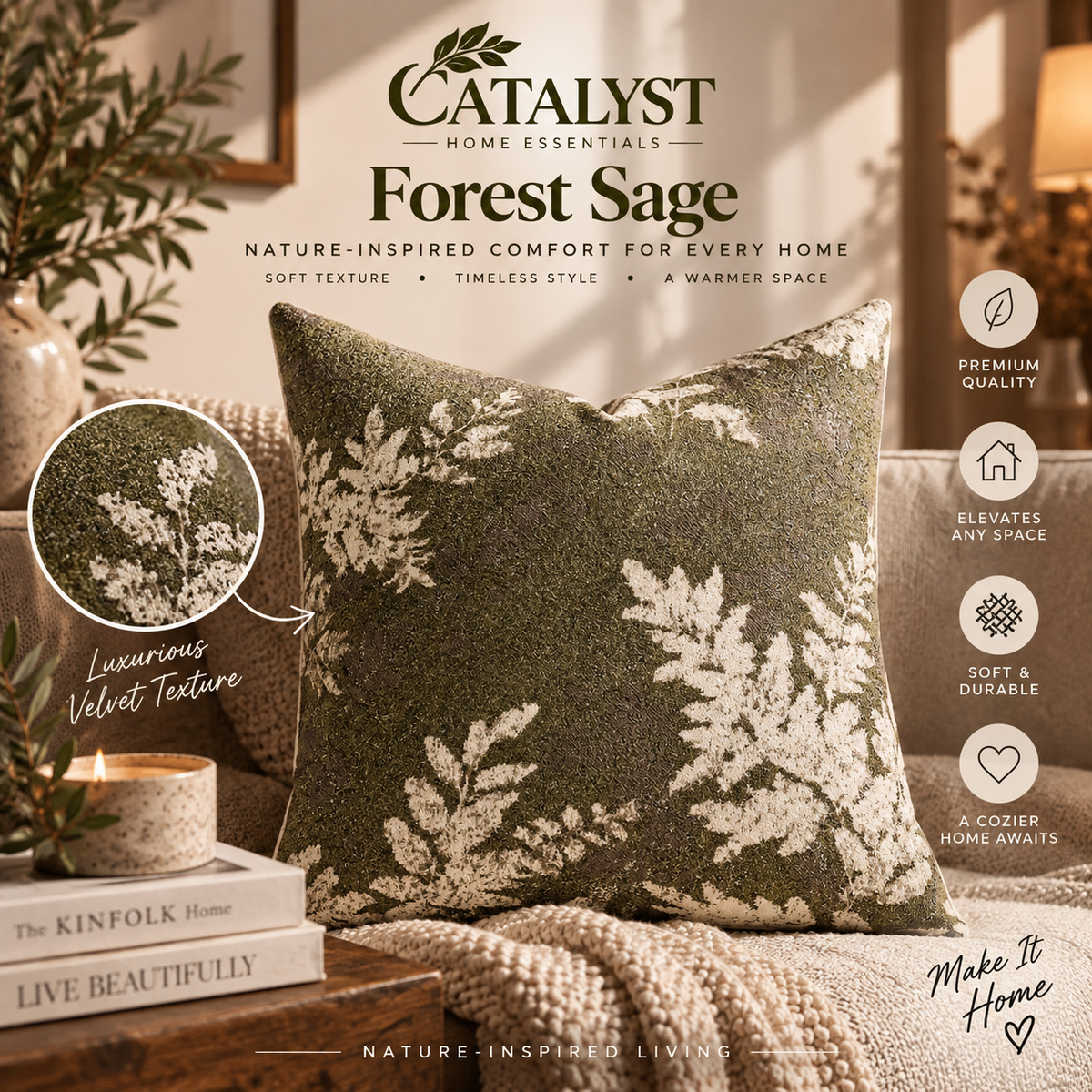Retro Flower Pillow Covers
