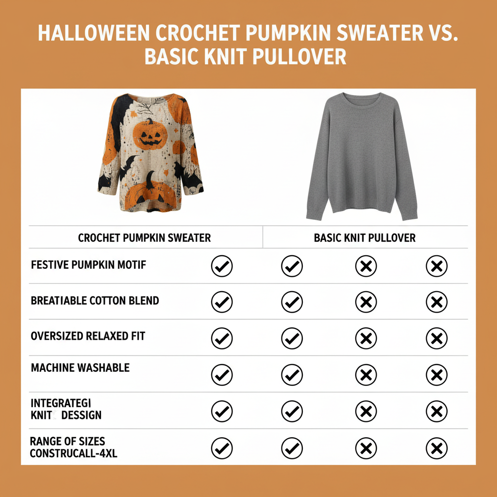 Halloween Crochet Pumpkin Sweater