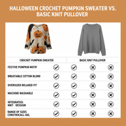 Halloween Crochet Pumpkin Sweater