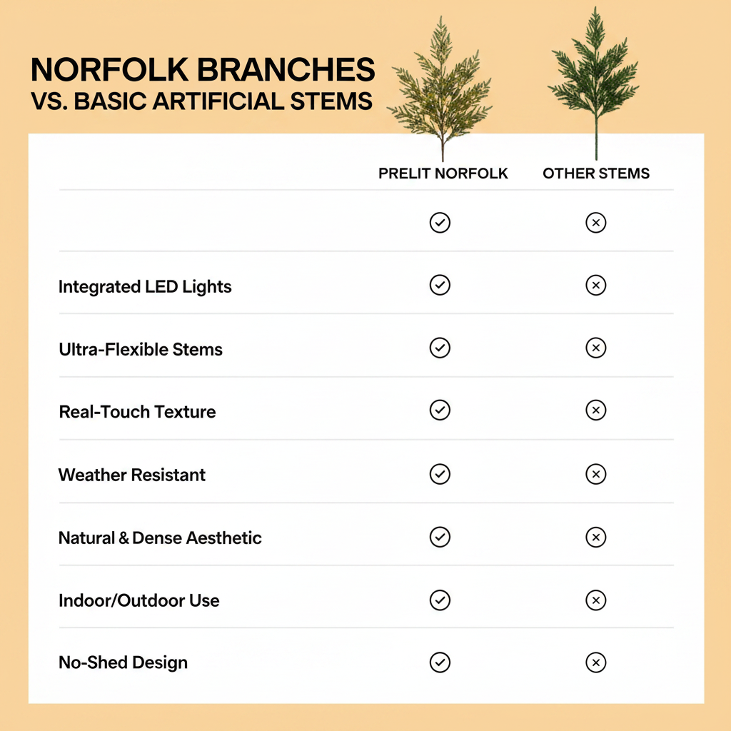PreLit Norfolk Christmas Branches
