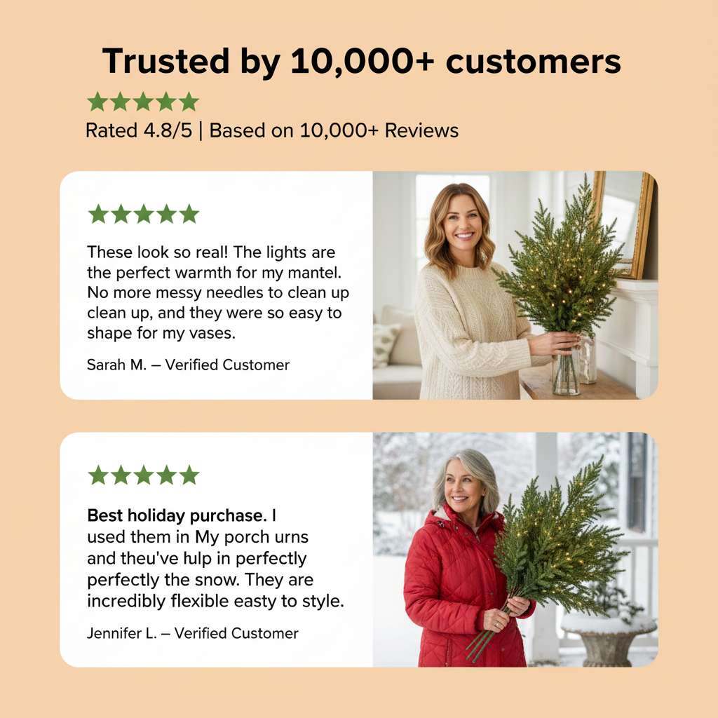 PreLit Norfolk Christmas Branches