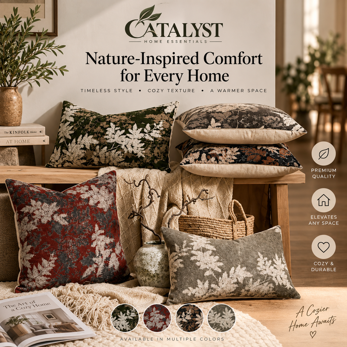 Retro Flower Pillow Covers