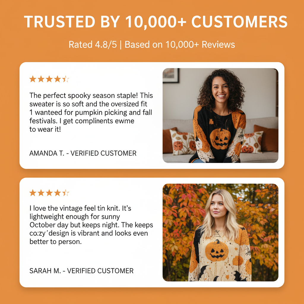 Halloween Crochet Pumpkin Sweater