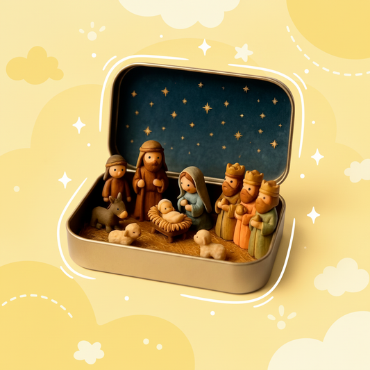 Mini Christmas Nativity Set