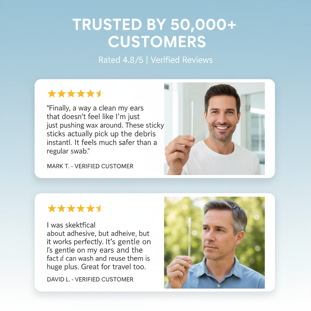 Sticky Ear Cleaning Sticks